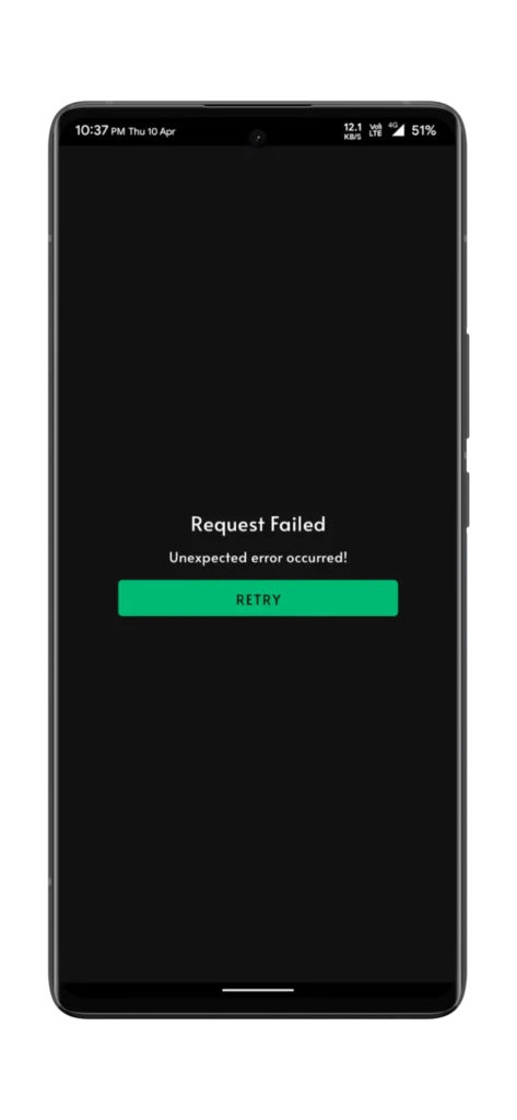 cricfy tv unexpected error solution 